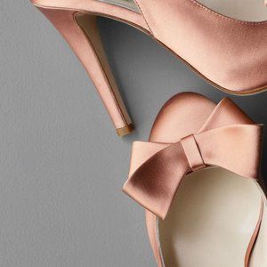 BHLDN Bow-Topped Slingbacks